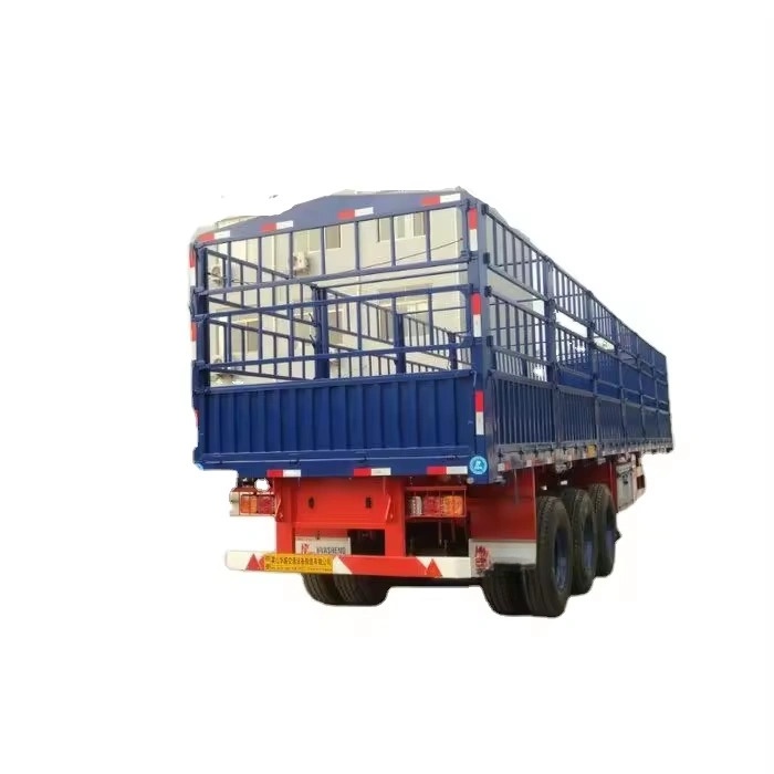 3-Axle Fence Semi-Trailer Livestock Truck for Animal