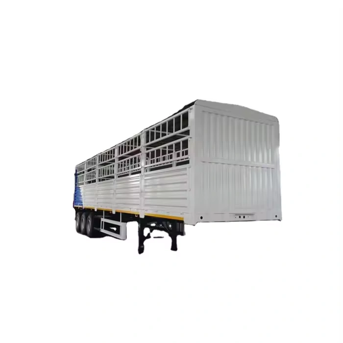 3-Axle Fence Semi-Trailer Livestock Truck for Animal