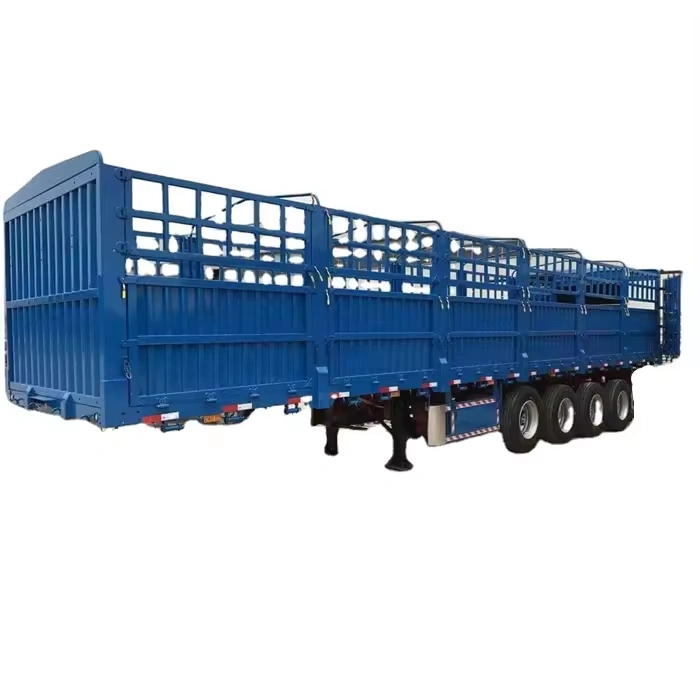 3-Axle Fence Semi-Trailer Livestock Truck for Animal