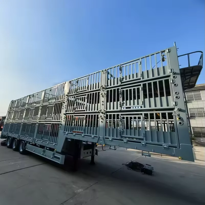Fence Livestock Truck for Animal Transport Semi-Trailer